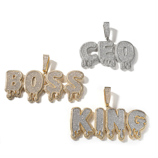 Iced Out Custom Drip Pendant