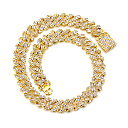 20mm Iced Out Miami Cuban Chain and Bracelet Set