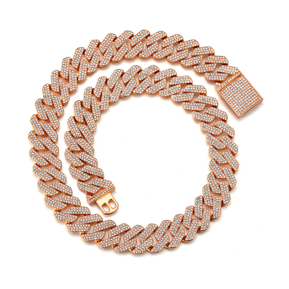 20mm Iced Out Miami Cuban Chain and Bracelet Set