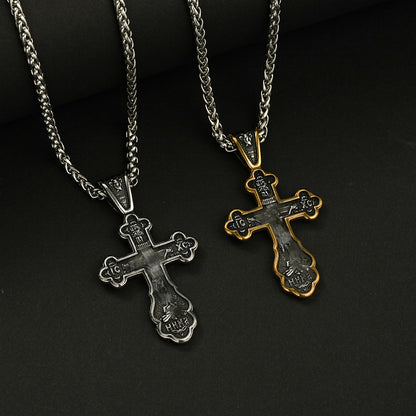 Stainless Steel Crucifix Cross Pendant