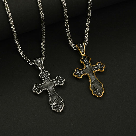 Stainless Steel Crucifix Cross Pendant