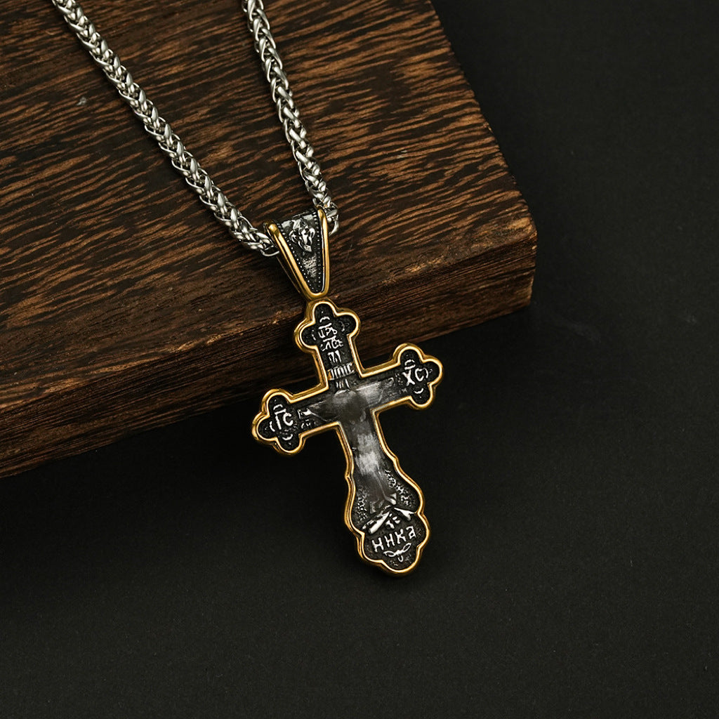 Stainless Steel Crucifix Cross Pendant