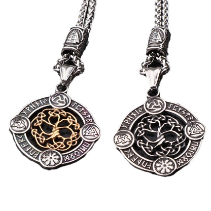 Valknut Norse Amulet Stainless Steel Pendant