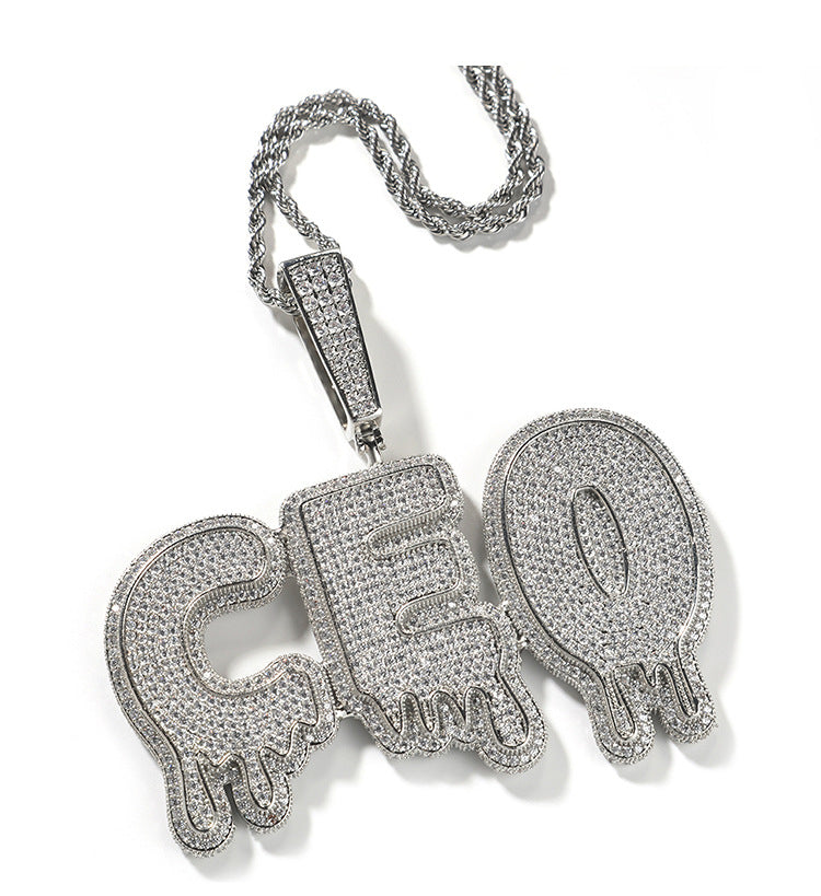 Iced Out Custom Drip Pendant