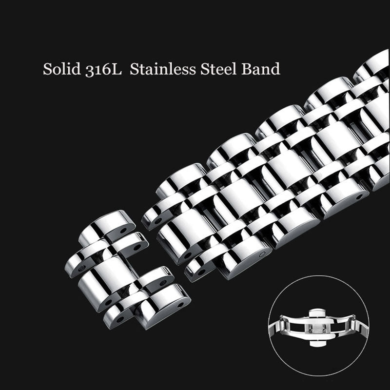 40mm Stainless Steel Waterproof Luminous Date Quartz Watch