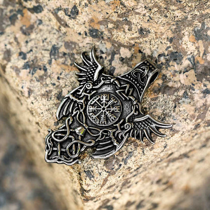 Vegvisir Celtic Eagle Stainless Steel Pendant
