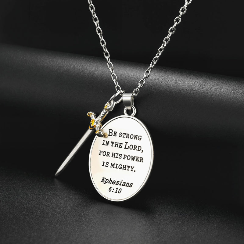 Shield and Sword Protection Pendant